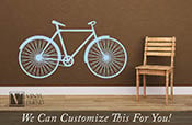 Road bicycle retro vintage wall vinyl decal graphic a sports wall decor for bikers and bike fans various sizes XS-XL 2458
